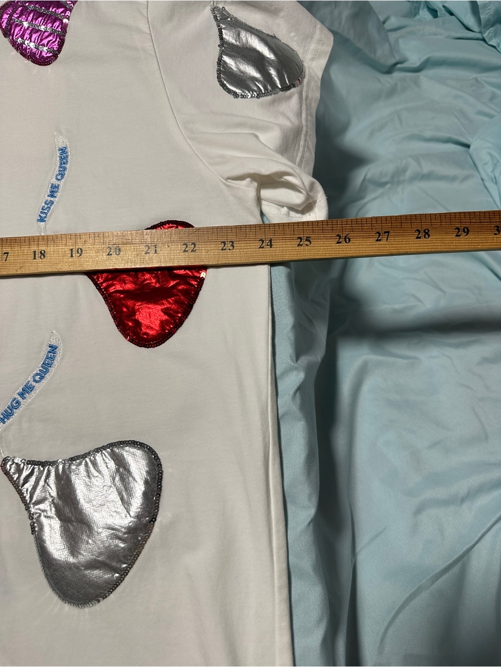 Queen of  Sparkles Metallic Hershey Kiss Graphic Tee - - Picture 4 of 6